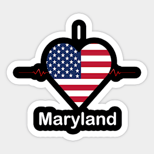 I love Maryland Sticker